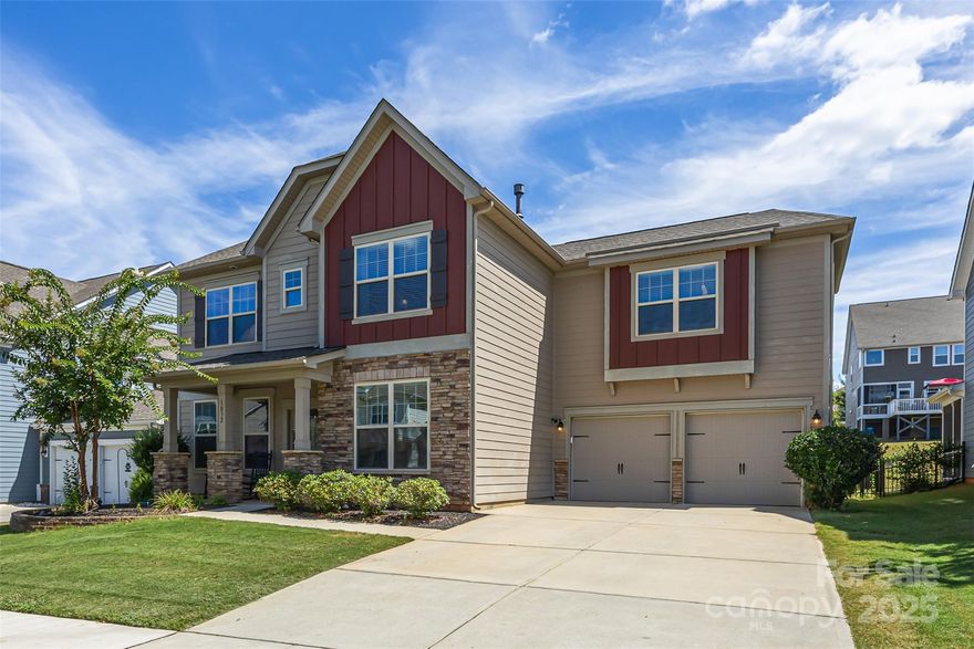 Welcome to this stunning home found in the desirable neighborhood of Waterside at the Catawba! This spacious home boasts a private office, large open floor plan, dining room and gourmet kitchen! The kitchen is a show stopper with its immense island, double ovens, gas stovetop and large eat-in breakfast room! Guests will enjoy a private room and bathroom on the main floor. The bright living room can host a large gathering! Entertain your guests outside on the screened in porch! Upstairs, you will find a huge bonus room, three more secondary bedrooms and two additional baths! The primary bedroom is a luxurious escape with its own sitting room, fire place, and ensuite bath.  The bathroom has a soaking tub, separate sinks, shower and a mammoth closet! This home also offers a ton of storage and attic space! When not enjoying the fenced back yard, take advantage of the amenities the neighborhood has to offer! The pool, walking trails and tennis courts will keep everyone busy throughout the year! Make your appointment today!