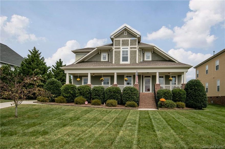 Desirable custom 4 BR home in the highly sought after Larkin Golf Club community (formerly Fox Den CC). This beautiful home has an open floor plan, gourmet kitchen, 2 story great room, large dining room & separate study.  MASTER SUITE ON THE MAIN LEVEL!  The master bath has dual vanities, a garden tub & large walk-in closet.  2nd floor has 3 bedrooms, a bonus room/5th bedroom, full bath & 2 large walk-in storage rooms.  Deck overlooks the 1st fairway of the beautifully maintained golf course.