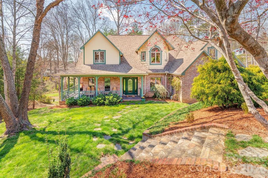 Welcome to 46 Valley Drive in sought-after Reems Creek Golf Club - where timeless craftsmanship meets a peaceful golf course setting.

Perfectly positioned along the 14th hole, this custom-built home offers a rare combination of privacy, natural beauty, and architectural character. Set on a large, wooded lot, the property showcases stunning curb appeal with mature landscaping, and a welcoming rocking chair front porch.

Inside, you’ll find thoughtfully designed living spaces highlighted by soaring ceilings, rich wood finishes, and quality construction throughout. The great room features an impressive vaulted ceiling with warm wood detail and a cozy fireplace, creating a striking yet inviting focal point. Arched doorways, solid wood floors, and custom touches add charm and distinction at every turn. 

The main level offers a spacious primary suite, along with a bright kitchen featuring custom countertops, pantry, and breakfast area that opens to a serene deck overlooking the golf course. A dedicated dining room and light-filled office/parlor provide flexibility for both everyday living and entertaining.

Upstairs includes two additional bedrooms, a loft and a large bonus room. The lower level expands your living space with a generous recreation room, full bath, and abundant storage ideal for a media room, game space, or guest retreat. 

Car enthusiasts or hobbyists will appreciate the multiple garage bays, including a lower-level workshop space, offering ample room for vehicles, golf carts, or equipment.

Enjoy the option to take advantage of community amenities at Reems Creek Golf Club, including golf, pool, tennis, and clubhouse, all just minutes from charming downtown Weaverville and a short drive to vibrant Asheville.

This is mountain living with character, comfort, and a view. Pool table and accessories TV plus living room TV convey along with gas grill+cover and deck furniture, entertainment stand/shelves in parlor and some other furnishings negotiable and 20kw Generac generator. 

New Roof, Gutters and HVAC System in 2025.