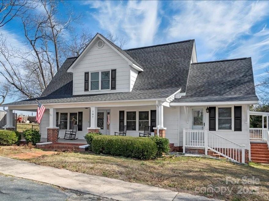MOTIVATED sellers. This charming 4-bedroom, 5-bathroom home at 107 S Pine St in Pageland, SC, offers 2,700 square feet of living space and was originally built in 1935. The residence has been thoughtfully updated to blend its historic character with modern amenities. The kitchen has been modernized to meet contemporary standards, providing a functional and stylish space for cooking and entertaining. The property also features an in-law suite, offering privacy and comfort for extended family or guests. The fenced-in yard provides a secure and private outdoor area, ideal for relaxation or recreation. Also, the home has potential for solar energy enhancements for energy efficiency and sustainability. Situated on a 0.47-acre lot, the property offers ample space for outdoor activities and gardening. The home is conveniently located near local amenities and schools, making it a desirable choice for families. (Note: Photos with furniture are AI generated for staging purposes only)