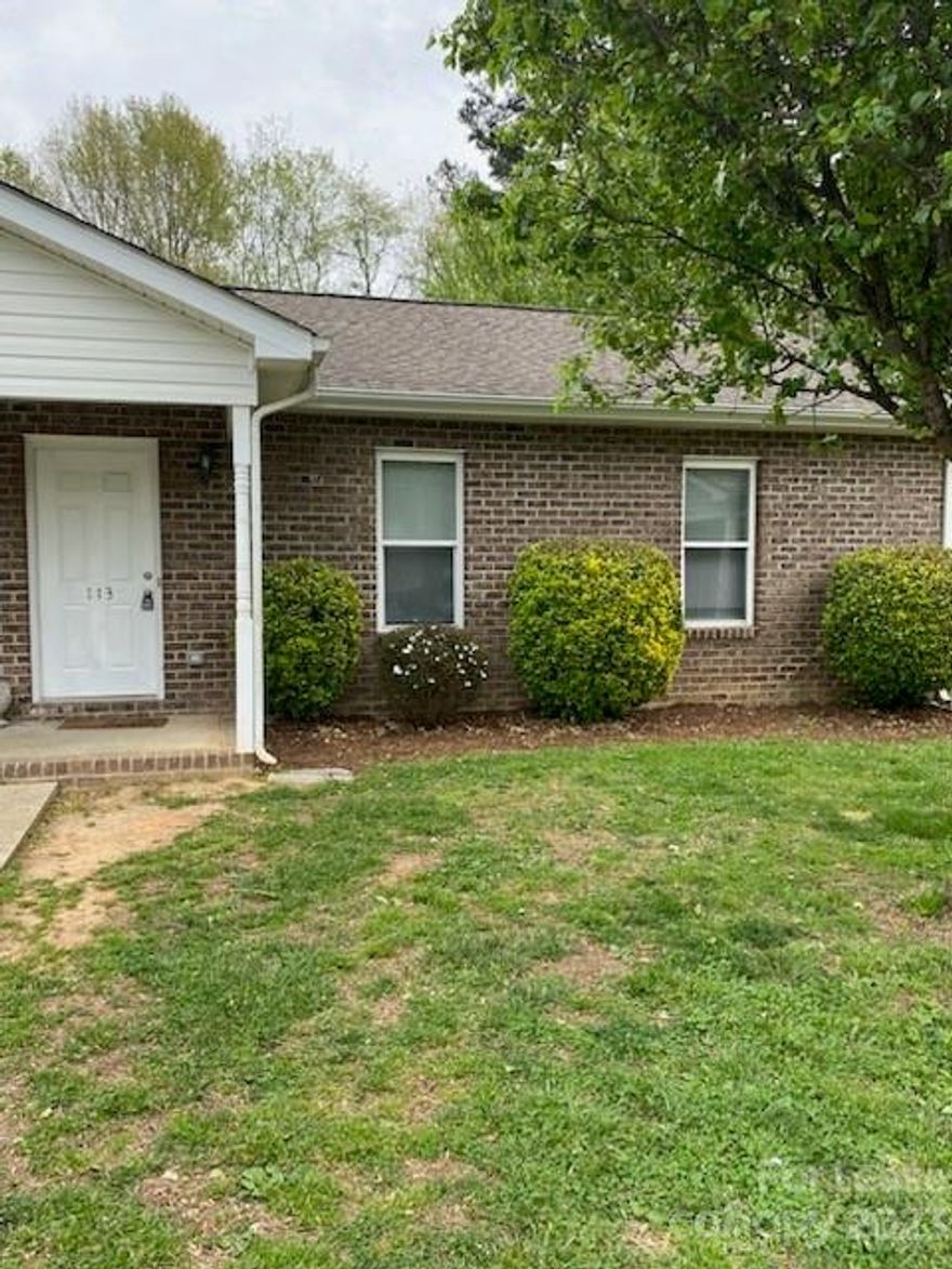 Quaint brick duplex. Open living room and kitchen area with two bedrooms and one full bath. This home includes the stove, refrigerator, microwave, an attached storage unit, and features new paint throughout. Lawn maintenance is included. Come see it today! Agent only available M-F 8:30am-5:30pm. Any inquiries after that time will be addressed the following business day.