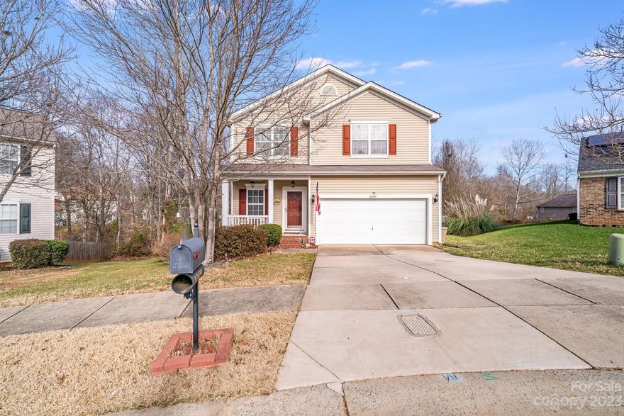 Come see this Beautiful 3 bedroom 2.5 bath home in the highly desirable Moores Chapel neighborhood. This home is one of the largest in the neighborhood sitting on over a half acre. Freshly painted main floor has an open-concept floor plan with 9ft ceilings and a spacious kitchen with 42in cabinets. The primary bedroom features dual vanities and a large garden tub with walk-in closet. Upstairs you will also find a loft with two bedrooms and a full guest bathroom. Outside you can relax on the covered front porch or on the back deck. The wooded private fenced in backyard is perfect for playing, relaxing or entertaining. The home is also equipped with plenty of storage in the utility shed and large walk-in crawl underneath. New water heater. Easy access to I-485 & I-85. Take a trip to the Whitewater Center for hiking & outdoor activities, Charlotte Premium Outlets or the newly developed Riverbend shopping and dining pavilion. Conveniently located minutes from Charlotte Airport & uptown!