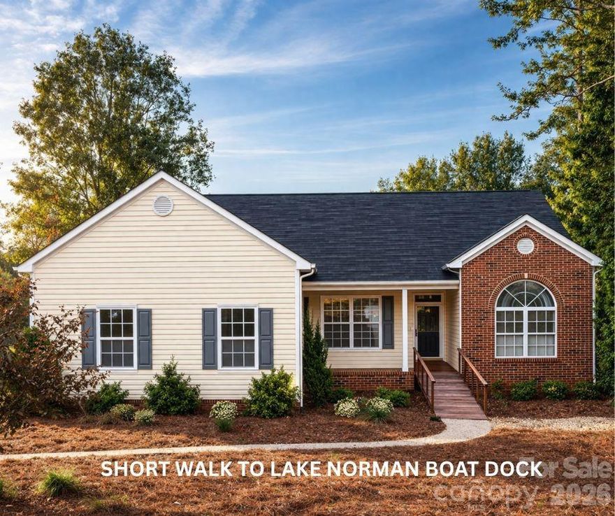 Move-in ready and thoughtfully designed, this well-maintained home offers both comfort today and incredible flexibility for the future. The property features a main level plus a fully finished basement that is already plumbed for a full kitchen, making it ideal for an additional living space, in-law suite, or ultimate entertaining area.
The main level showcases an open kitchen and dining area with granite countertops, a spacious living room with vaulted ceilings, and a desirable split-bedroom floor plan. Surround sound runs throughout the home and basement, complete with individual room controls and lifetime Sirius radio access. The primary suite offers two walk-in closets and a large walk-in shower, while the secondary bedrooms share a full bath with tub/shower combo and feature dual closets, providing excellent storage on both sides of the hallway.
The finished basement includes heating, a bedroom, full bathroom, and walk-out access to a paved walkway leading to the main level—perfect for guests or multi-generational living. Additional highlights include a two-car attached garage, all appliances conveying (including the garage refrigerator), fenced backyard, and close proximity to the lake.
This home is loaded with smart upgrades and maintenance:
• Generator hookup
• Whole-panel surge protector
• 220 outlet in garage 
• HVAC system fully replaced in 2019 with all new equipment and serviced twice annually
• Water heater approx. 6 years old
• New well pump and lines installed approx. 10 years ago
• Leaf Filter gutter system with transferable lifetime warranty
• Attic fan and roof vents regulated by thermostat for improved efficiency
Front access ramps are currently in place for convenience and accessibility and can be removed if desired.
This is a rare opportunity to own a meticulously cared-for home with endless possibilities. Schedule your private tour today—this one truly has it all.