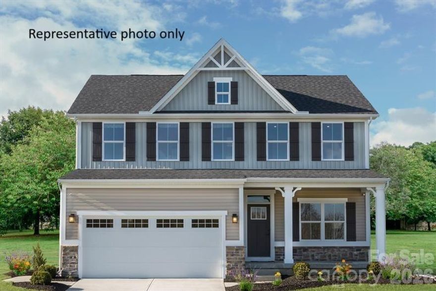 Incredible 2 story home located in Indian Trail in a great central location to Weddington, Matthews & South Charlotte. This generous home features a stylish interior and the community features included lawn maintenance. This dream kitchen includes an eat at island, range & microwave included! Tile backsplash and craftsman style interiors included! On the 2nd floor, indulge in the owner’s suite with enough for a sitting area. A large walk-in closet and an ensuite bath you won’t want to leave. 3 more bedrooms, with another full bath and laundry complete the second level. Moore Farm amenities feature miles of natural walking trails and a Farm House-style clubhouse and pool. HOME IS TO BE BUILT. THE DELIVERY DATE IS SUBJECT TO CHANGE.