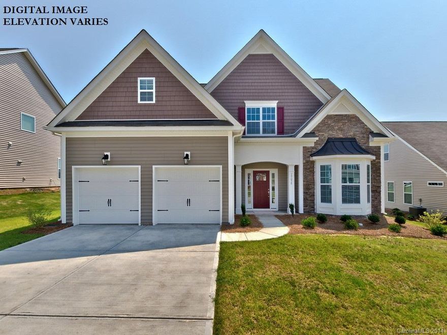 This home is exceptional from the curb to the spacious backyard! Brick and stone exterior with carriage style garage fully sodded yard catches your eye at first glance! And the elegance continues through the home with extensive hardwoods, tile, granite in each bathroom as well as kitchen. This is the perfect master down with all the space one needs for entertainment! Screen in porch leads you into the backyard, which is beautifully landscaped with stone pavers and fire pit! See you @ Timberlake!