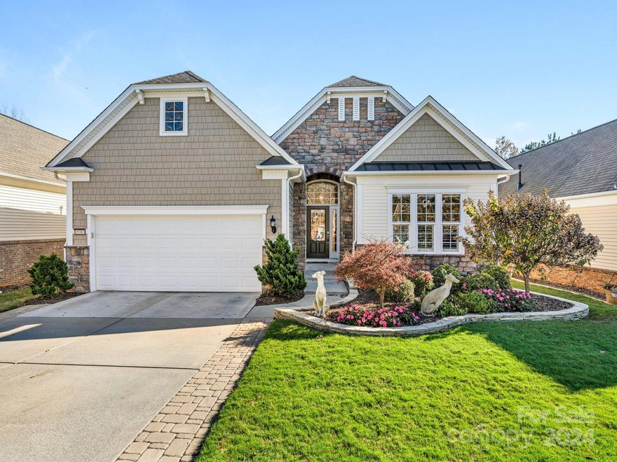 Beautiful Sun City home waiting for your 55+ buyer. This home offers the best of both worlds: one level living in an active adult community but with all of the advantages of a larger multi-level home. Everything you need on the main level: primary bedroom, secondary bedroom, office, eat-in kitchen, great room, bright sunroom and adjoining deck. But downstairs you can benefit from a 3rd bedroom, a bonus room and three flex spaces currently being used as hobby and exercise rooms. Move-in ready with a neutral interior and tons of natural light from the expanse of windows across the back.  The view is the real differentiator: private and wooded rear, guaranteeing hours of enjoyment as you grill and enjoy the outdoors from the large deck. 487 SF of storage in the basement.  Newer HVAC equipment. This is an extremely active community where newcomers can easily participate in dozens of activities and meet new friends.  Check out https://www.oursccl.com/ to learn more. Refrig/Wash/Dryer stay.