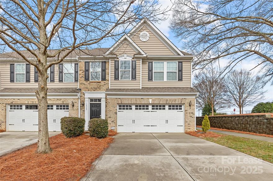 Spacious two-story end-unit townhouse in McCarley, Ballantyne, with 1,751 sq. ft., 3 bedrooms, 2.5 baths, a two-car garage, available April 16th.

The main floor boasts an inviting family room with a fireplace, a dining area, a breakfast nook, and a modern kitchen with an island, granite countertops, and stainless-steel appliances. A half bath and backyard access complete this level. Upstairs, the master suite is complemented by two additional bedrooms, bathrooms, and a convenient laundry area.  

Ideally located near dining, shopping, restaurants, and I-485, this home offers both comfort and accessibility.

Rent covers appliances, lawn care, and HOA fees. Tenants pay utilities. Up to two pets allowed with $25 monthly rent each. One-year lease, background check required.