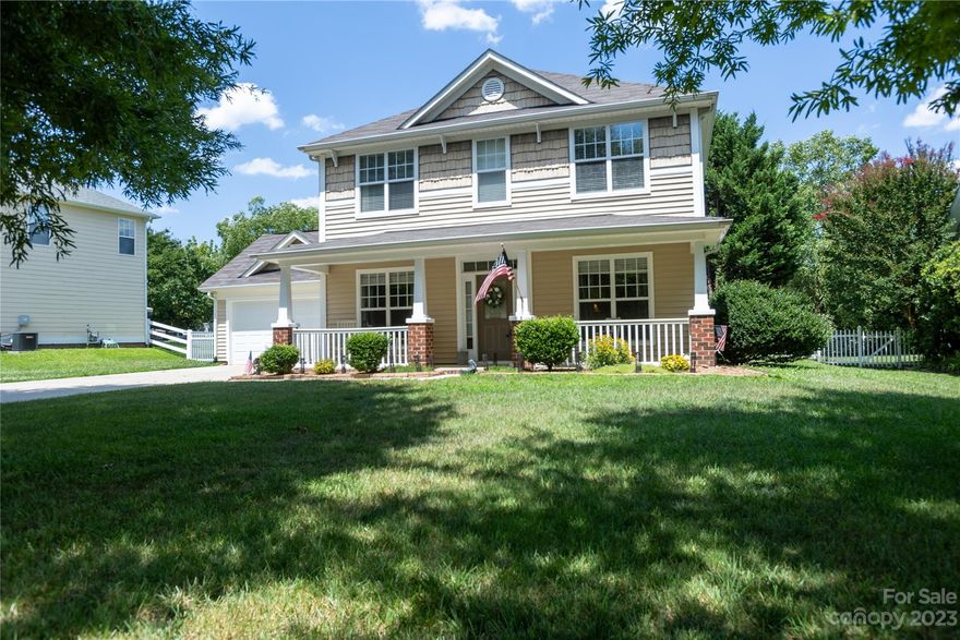 Wonderful Home ! Excellent Location ! This 2 story home with it's Full Front Porch is a great place to Kick Back and Unwind. Just a hop skip and jump to the First Class Amenity Center Featuring Outdoor Pool, Club House, Tennis Court, Playground, Picnic Area and don't forget to take a Walk Around the Picturesque Lake. This is certainly a very attractive well maintained home, with it's Light Bright and Open Plan consisting of Formal Dining, Kitchen with Eating Area, Great Room in addition there is a 2nd Living Area or Office, also featured are 3 Large Bedrooms, a 2 Car Attached Garage, a Private Fenced Backyard with Patio is a great place for Grilling or simply a place to Settle Down and Relax after a long day at work. Sellers are offering the buyers a $10,000 credit to Buy Down the % rate or for Upgrades with a an executable offer. Schedule a showing, you'll be glad you did !