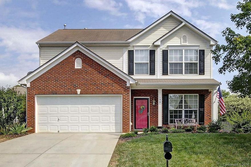 Gorgeous! New wide planked CALI bamboo floors, appliances, backsplash, paint, Quartz counters, light fixtures/fans... all with a designers touch.  Fresh, crisp kitchen flows to great room. Formal DR and LR/Study. Big screened porch off back allows great enjoyment of beautiful back yard.  Upstairs is sizable master with cathedral ceiling and 3 secondary rooms all a good size. Nice community rec area and a path that leads right to the elementary school.  Great starter home.