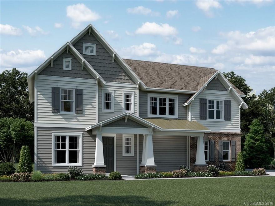 Beautiful 4 bedrooms, 2.5 bath home located in the Ballantyne area. Gourmet Kitchen w/ Maple glazed cabinets, stainless steel appliances & granite countertops. Hardwood floors throughout most of the main floor & tile in all baths. Fabulous location! Yard maintenance included in HOA dues.