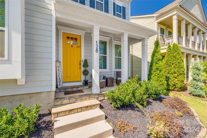 Welcome to this Charleston-style Row Home in the sought-after Brayden neighborhood, where classic charm meets luxury. This 4-bedroom, 3-bathroom gem invites you in with beautifully maintained hardwood floors leading to a hallway, where French doors open to a sunlit front office. The spacious living room, featuring a cozy gas fireplace, flows into an open-concept gourmet kitchen with updated appliances, ample cabinetry, and a charming breakfast nook. The main floor includes a guest bedroom and full bathroom, while upstairs, the primary bedroom offers a peaceful retreat with a generous closet and en-suite bathroom. Three additional bedrooms and a versatile loft area provide ample space for recreation. Outside, enjoy a landscaped courtyard perfect for relaxation, a charming front porch, and a detached garage with plenty of storage. This home blends the timeless appeal of cottage living with conveniences—don’t miss your chance to make it yours!