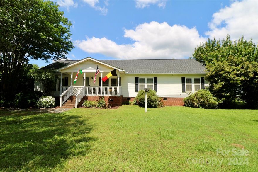 **Back on the market at no fault to the seller, buyer's relocation fell through** This four bedroom two bathroom home is move in ready! This home offers an open floor plan, fenced in back yard, updated floors, fresh paint, and split bedroom floor plan. With over 1800 square foot, you will have plenty of space inside. Outside, the home sits on  2.42 acres and has a fenced in back yard. The convenient location offers easy access to Charlotte and the airport. Make an appointment to view this home today!