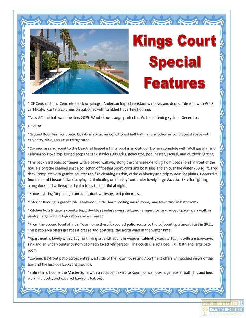 South Padre Island, Texas, 78597, United States, 5 Bedrooms Bedrooms, ,7 BathroomsBathrooms,Residential,Active,2006821