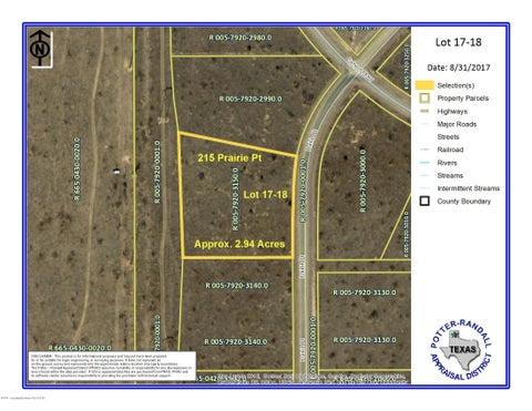 Vacant Land For Sale - 215 Prairie Point<br/> Randall County, Amarillo, TX 79015