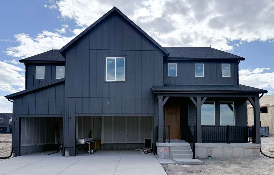 Brixton Park - 231 - Teton. Offering rates as low as 3.99% 7/6 ARM(5.759% APR) when financing through Lennar Mortgage! Estimated completion in January. This plan features 5 bedrooms, 3 bathrooms, a 3-bay garage, and a full unfinished basement! On the main floor, you will find a spacious family room, a large kitchen with stone white craftsman style cabinets, quartz countertops and stainless steel appliances including gas range and refrigerator, plus, a spacious guest bedroom and full bathroom. The second floor has 4 bedrooms including the owner's suite, and a secondary full bathroom. Square footage figures are provided as a courtesy estimate only and were obtained from builder. Buyer is advised to obtain an independent measurement. Interior photos are of same style of home but not actual home.