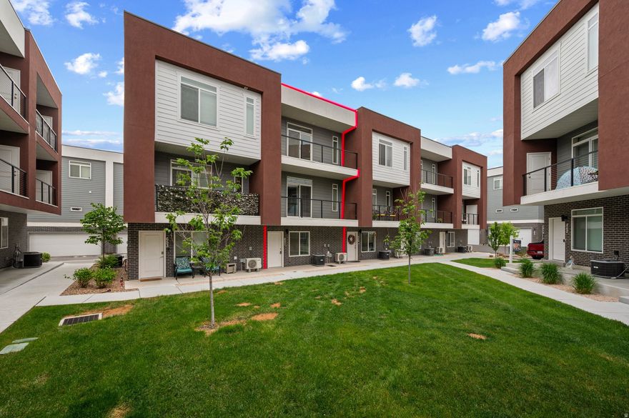 Come explore this beautifully designed two-bedroom townhome featuring dual en-suite bedrooms, each with its own private bathroom. Enjoy two balconies, including one directly off a bedroom for a private retreat. This home showcases high-end finishes and thoughtfully selected color palettes throughout. Conveniently located near shopping, dining, and everyday amenities, this townhome offers both comfort and accessibility. Schedule your showing today.