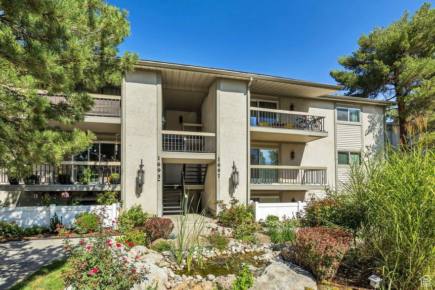 Located in the heart of Holladay this bright and spacious 2 bed, 2 full bath condo offers comfortable single-floor living with views of the duck pond.  Enjoy an open layout with a balcony and private closet just off the living area.  This well-maintained community is close to shopping, dining, parks, and more. The HOA includes access to a club house with full kitchen, entertainment area with fireplace, swimming pool, tennis court, gazebo and play area.  Water, sewer, trash and insurance also covered. Information deemed reliable but not guaranteed. Buyer to verify all information.