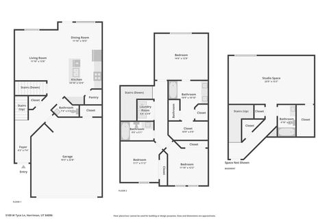 Tiny photo for 5109 W TYCE LN, Herriman, UT 84096 (MLS # 2147270)