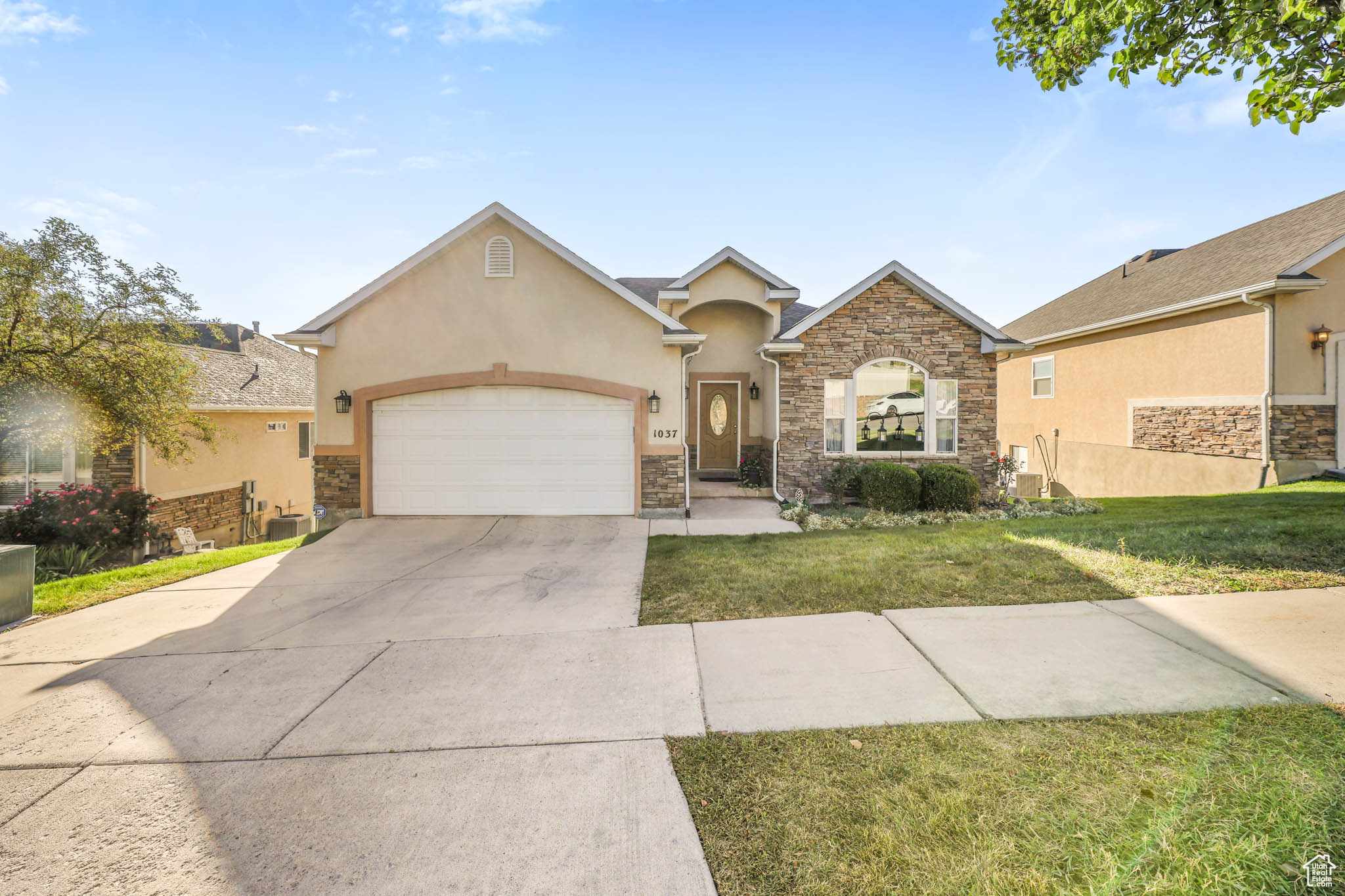 What a find! Exceptional free-standing home in the Tithing Hill 55+ over community! The south valley & mountain views from both floors are very impressive. Large windows up & down - very light & bright throughout! Open floor plan & large rooms. Kitchen has beautiful cabinets & a large granite island - perfect for entertaining! Luxury primary suite, quality construction & upgrades. Recent upgrades include: energy-efficient window, HVAC system, water softener, dishwasher & blinds. Fantastic location with lots of open space & a stone's throw away from a city park & Jordan River trail access. All information is deemed reliable but is not guaranteed and should be independently verified.