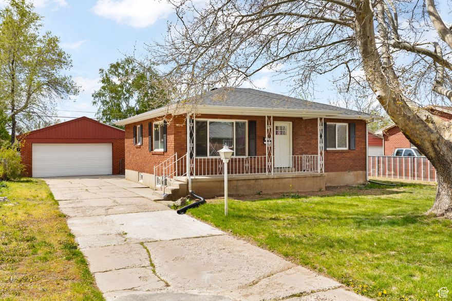 Charming red-brick home, fully renovated in 2021, now available as a furnished rental through April 2026. This 3 bed, 2 bath property offers modern living on a quiet street with mountain views. Features include LVP flooring, quartz countertops, stainless steel appliances, and ample natural light throughout. The home is fully furnished and stocked with essentials, including 2 queen beds, linens, TV, kitchenware, and even workout gear. A spacious backyard and oversized detached 2-car garage provide ideal space for both storage and outdoor enjoyment. Just minutes from McKay-Dee Hospital and close to Ogden Regional, as well as ski resorts like Snowbasin, Powder Mountain, and Nordic Valley. Flexible lease-terms available through April 2026. All utilities and internet included. Contact agent for details, showings, and application instructions.