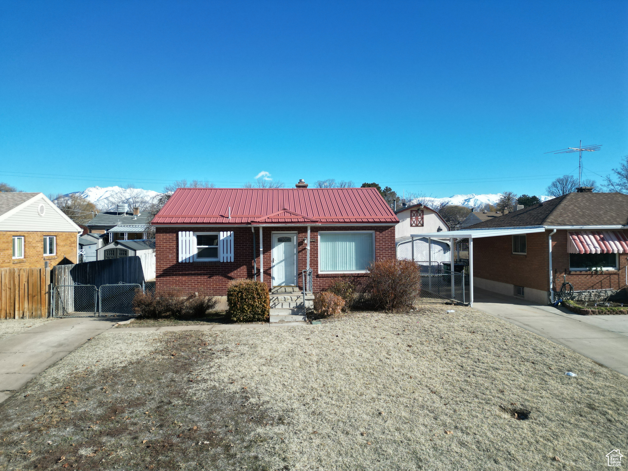 Charming and inviting, this darling bungalow in Roy, Utah, offers 1,500 square feet of comfortable living space. The kitchen, remodeled just 10 years ago, features modern updates while maintaining a cozy feel. Enjoy the beauty and durability of newer flooring (2 years old) throughout, adding a fresh touch to the home's character. The fully fenced yard is perfect for outdoor living, complete with mature fruit trees for added privacy and seasonal enjoyment. Conveniently located near the freeway, shopping centers, and Hill Air Force Base, this home combines comfort, functionality, and accessibility. This cozy and clean home has only enjoyed one owner throughout her lifetime! Don't miss out on this delightful gem!