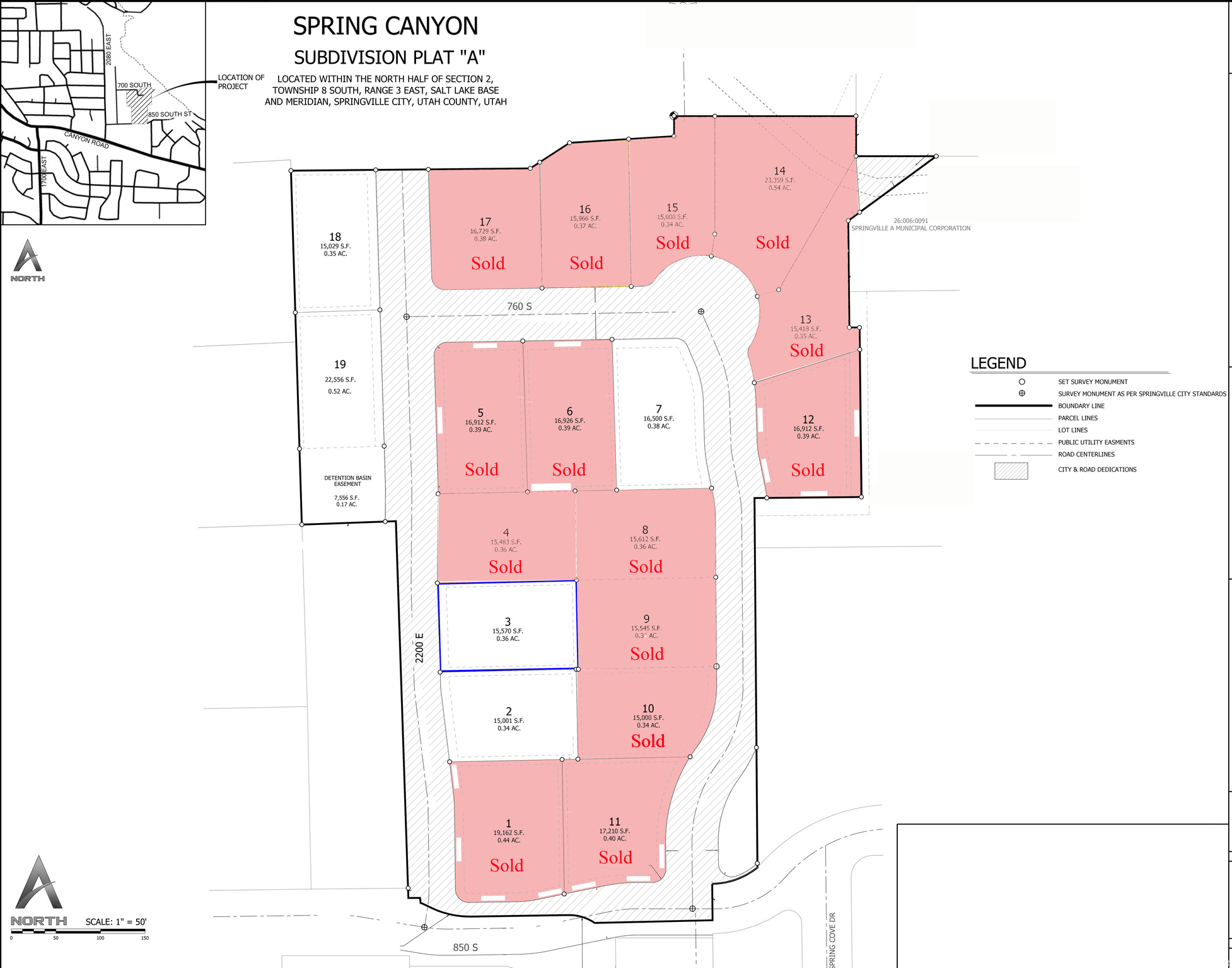 SPRING CANYON SUBDIVISION - Land
