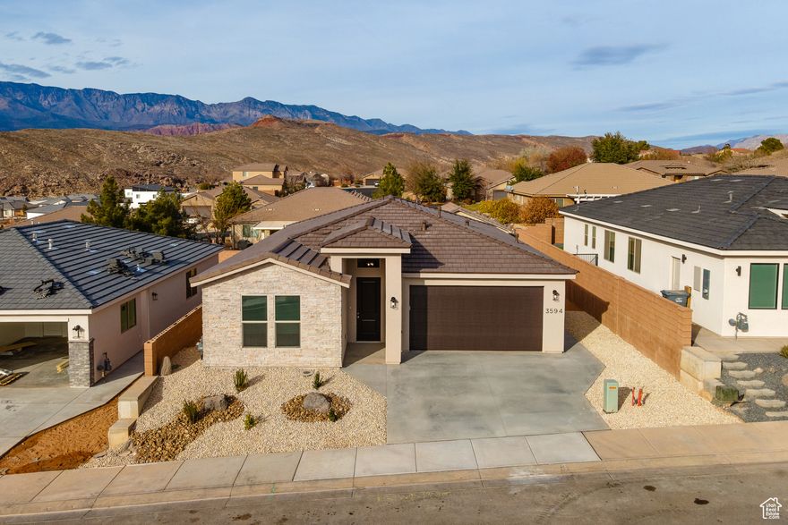 New, move-in ready, 4-bed 2-bath home on one level with no HOA just 15 minutes from the Green Springs exit. Enjoy peace and serenity in this quiet neighborhood. Close to water sports, sand dunes, hiking, and golfing. This is one of the last homes in the Zions Gate Estates subdivision. Fully fenced yard enclosed with metal gates. Side parking. One-year builder warranty. Seller is a Utah real estate licensee.