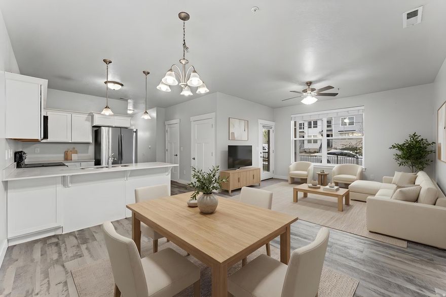 Beautiful 3 bed, 2 bath, 1-car garage main-floor condo! Perfectly located just minutes from I-15, Redwood Road, Costco, the shopping center, and a brand-new Smith's grocery store coming soon. It's also close to Intermountain Children's Hospital, offering unbeatable convenience.  Enjoy easy main-level living with direct access to your garage right from the unit. The community is loaded with amenities including a pool, clubhouse, gym, and lots of playgrounds for kids-truly perfect for families.  A stunning, well-located condo that has everything you need!