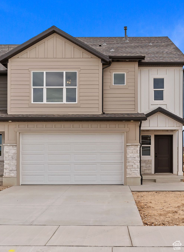 Beautiful new townhome community! This listing is for the UNIT 3. Loaded with upgrades! Custom cabinetry, tile backsplash, LVP flooring, stainless steel appliances, craftsman styling on exterior finish & interior doors & trim, upgraded plumbing & lighting fixtures, walk-in-closet w/ organizers, marble window sills, belt-driven quiet garage door, covered patio, & much more! Square footage figures are provided as a courtesy. DONT MISS THIS OPPORTINITY! Buyer to verify all. *Photos are of similar home. This one is nearing completion*