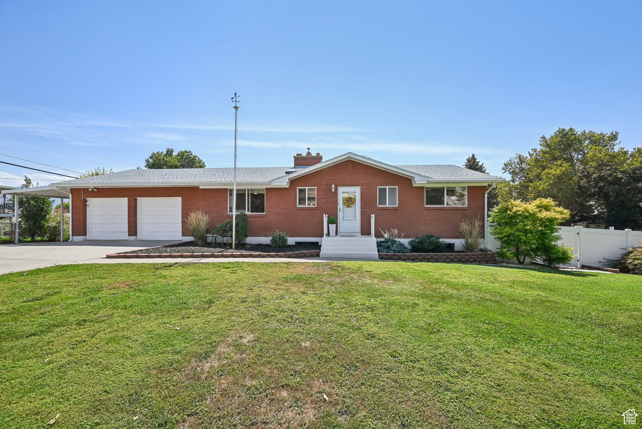 Discover peace and possibility on nearly half an acre in a quiet, established neighborhood. With mature grapevines, berries, fruit trees, and lush landscaping, this property is perfect for a garden, outdoor retreat-or even space for a horse. Inside, enjoy a warm and inviting kitchen with cherry cabinets and granite countertops, hardwood floors filled with natural light, and cozy fireplaces upstairs and down. Updated windows add comfort and efficiency. A rare find that blends character, charm, and room to grow.