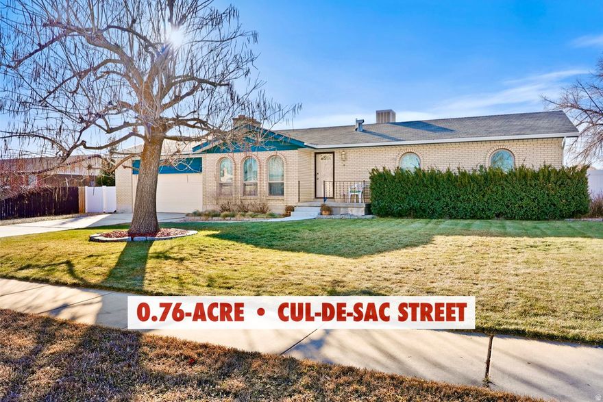 SELLER IS OFFERING $6,500 toward CLOSING COSTS when you use our preferred lender...   LIVESTOCK PROPERTY on a CUL-DE-SAC in the heart of RIVERTON!  This beauty features HARDWOOD flooring in the hallway and kitchen area, a REMODELED bathroom upstairs, a NEW shower in the downstairs bathroom, an EXTRA LARGE water softener, RV Parking, and so much more to love!!   Sitting on 0.76-ACRE along a quiet cul-de-sac street, this home is perfect for hobby farming, gardening, pets, or simply enjoying the peaceful outdoors in YOUR OWN OASIS.  LOCATION is unbeatable! Close to BOTH public and private schools, just minutes to restaurants and grocery stores, and with tons of trails and parks nearby.  Riverton is also one of the BEST cities to live in and raise a family.  Homes like this RARELY come on the market - don't miss the chance to make it your own. Come see it today!  Information and measurements are provided as a courtesy. Photos are virtually staged. Buyer is advised to see the home in person, obtain their own measurements and verify all information.