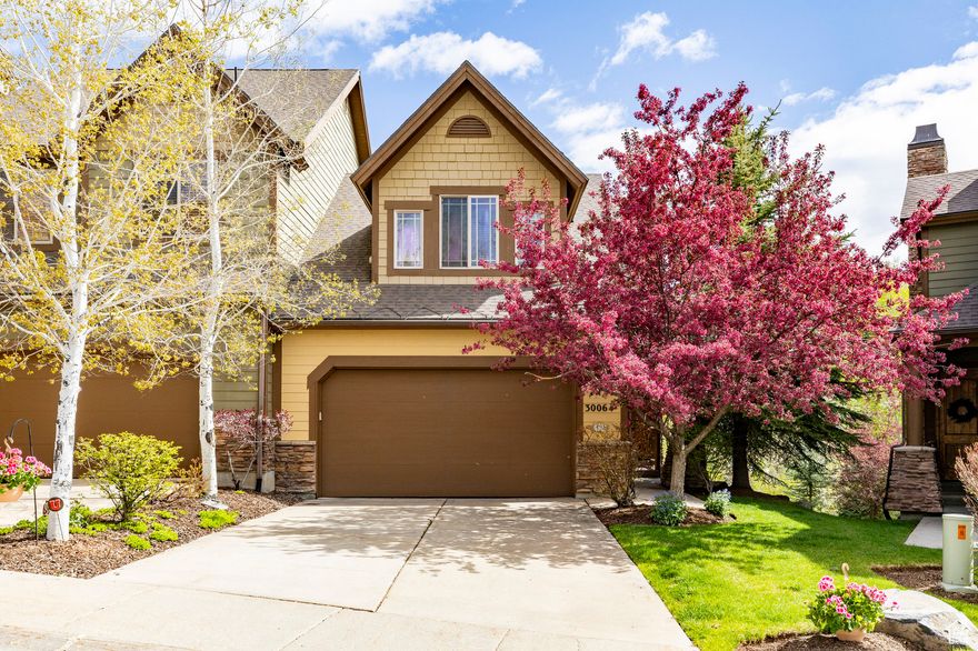 Don't miss this extraordinary 3-bedroom, 3.5-bath Canyon Links townhouse with one of the most sought-after downhill floor plans-plus an oversized extended deck with golf course view, perfect for entertaining! This is mountain luxury living at its finest, nestled in an unbeatable Park City location with lightning-fast access to Salt Lake City, Park City Mountain Resort, Deer Valley, and the SLC International Airport.  This move-in-ready gem is located in a vibrant neighborhood featuring community pickleball and tennis courts, and it's just minutes from world- class dining, shopping, golf, and year-round recreation. You're only 12 minutes from Park City's Canyons Village and a quick 20-minute drive into Salt Lake City!  Inside, the bright and open main level welcomes you with a spacious great room that flows seamlessly onto the north-facing deck-ideal for al fresco dining and mountain evenings under the stars. Upstairs, you'll find a luxurious master suite, a second en-suite bedroom, and a conveniently located laundry area.  The lower level offers incredible flexibility with a third bedroom,  bath, and a generous second living space that opens to a private patio shaded by mature trees-a peaceful retreat for relaxing or hosting guests.   Opportunities like this rarely come along-schedule your showing today before this Canyon Links treasure is gone!