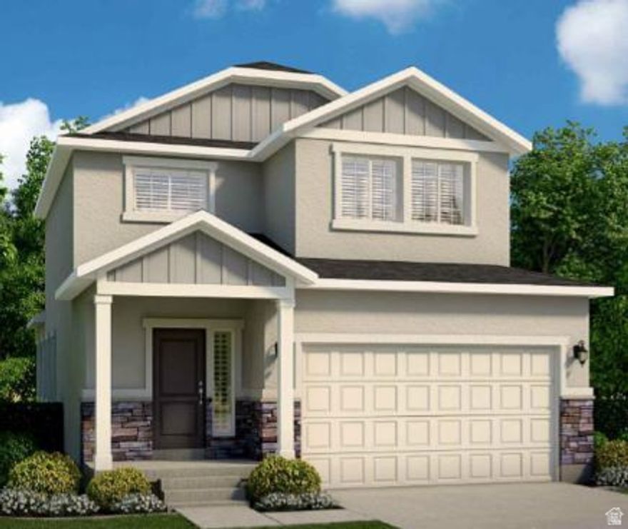 Come see this beautifully upgraded home in a great Stansbury Park neighborhood near lake, schools, walking trails and more!  This modern home features elegant white laminate cabinetry paired with stunning quartz kitchen countertops and a full suite of stainless steel gas appliances. The interior showcases a stylish blend of laminate hardwood flooring, tile, and plush carpet. Thoughtful upgrades include recessed can lighting, convenient exterior Christmas light outlets, and classic Craftsman-style baseboards and casing throughout. Enjoy modern efficiency with a tankless water heater and unwind in the luxurious owner's bathroom complete with quartz shower surrounds and sleek satin and brushed nickel hardware. This home offers the perfect combination of style, comfort, and functionality!