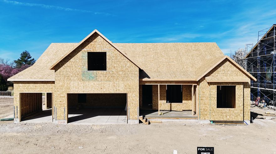 This Transitional styled Rambler with Bonus was designed for this lot in Orem. This home is designed with the family in mind. The bonus area features a large bedroom with walk-in closet a full bath and loft, a perfect hangout for the kids. The Home is set up perfect for a future ADU with Basement entrance and RV parking. The family room is 12' with stacked windows for all the natural light. Cafe appliances, an impressive cabinet package and so much more. Call for your personal showing!