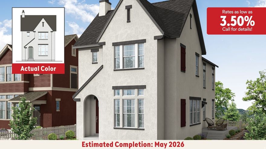 **Early May completion date! Fully Finished Basement!! And Rates as low as 3.50% with our preferred lender!!** This Everly model in Daybreak is nestled in an ideal location just down the street from The Watercourse, and a short distance from the Covehouse and other amenities! The unique lot features an English Romantic elevation with an extra long private driveway for additional private parking, and a fully fenced and landscaped side yard! Inside, enjoy the open floor plan featuring a spacious family room with soaring 11' ceilings, filled with natural light, while 10' ceilings upstairs and a vaulted ceiling in the primary suite further enhances the airy ambiance. The chef-inspired kitchen is designed with soft close cabinets in a beautiful two tone finish complete with a built-in pantry and roll-out garbage cans for added convenience, quartz countertops, and a GE appliance package with a gas range. The primary suite offers a luxurious retreat with its vaulted ceiling and ensuite, including dual sinks, quartz counters, and a large walk in shower with framed glass doors. Secondary bedrooms are well-sized, and the hall bath mirrors the home's refined aesthetic. Additional features include laminate and tile flooring, upgraded carpeting in all bedrooms, upgraded hardware and designer light fixtures, with pendant and recessed lighting for added ambiance. With a 2-year builder warranty and a 10-year structural warranty, you'll enjoy lasting quality and peace of mind for years to come! Don't miss this opportunity-schedule a tour today! ***Photos are from a previously built home of the same floorplan, upgrades and selections may vary. Model Home Sales office located at: 6656 W Key Largo Way