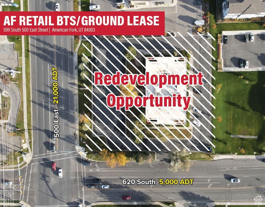 Total Available: BTS  Premises Acreage: 1.18  Zoning: GC-2  Lot Type: Corner  Access: Quick Access to I-15  I-15 ADT: 216,000+ Cars Daily 500 East: 21,000+ Cars Daily