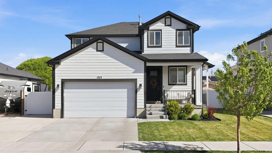 Move-in ready and designed for real life, this 3 bed, 4 bath home in Overland Trails offers space, flexibility, and future potential. The open layout features a walk-in pantry, fully finished basement, and thoughtful upgrades throughout.  The basement is already set up for future ADU potential with a separate entrance, plumbing for a kitchenette and shower, and the ability to create a private 1 bed, 1 bath space. Enjoy a fully usable yard with a playground, trampoline, shed, and RV parking. The garage includes a 240 outlet ideal for an electric vehicle or workshop setup. Located in a growing Eagle Mountain community near parks, trails, and expanding shopping and dining options, this home offers both comfort today and opportunity for tomorrow. Square footage figures are provided as a courtesy estimate only and were obtained from County .  Buyer is advised to obtain an independent measurement.