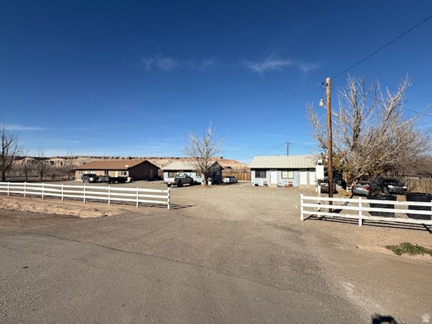Apartment Complex in Hanksville  Six units derived of three separate buildings. Units consist of a 3-bedroom apartment, two 2-bedroom apartments, two 1-bedrooms and a studio. The complex is currently classified as affordable housing offering long-term leases and have been 100% occupied for several years. Located in the heart of Hanksville with Highway 24 frontage. Hanksville has significantly grown in popularity as a desert destination with its proximity to some of the most spectacular and exclusive hiking and canyoneering in the state! The Henry Mountains, Goblin Valley State Park and Lake Powell are just a short drive from Hanksville giving this property excellent commercial potential to do short-term rentals or a motel.