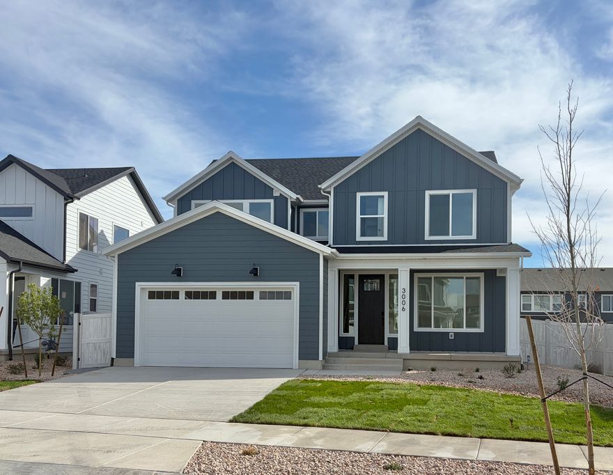 The Keystone is a stunning two-story home with over 3,500 sq. ft. of space, offering both grandeur and comfort. It features a study/office at the entrance, leading into an open-concept kitchen and living room with a wall of windows and a large patio. The main floor also includes a mudroom and spacious pantry. Upstairs, a loft separates the primary suite from the other two bedrooms. The primary suite serves as a peaceful retreat with a luxurious bathroom and walk-in closet, while the other bedrooms share a full bathroom. Natural light fills the home, creating a calm and refined atmosphere. Amenities include: Lighted Basketball and Pickleball Courts, An Artificial turf multi sport field including soccer lacrosse and football and a full time Activities Director.
