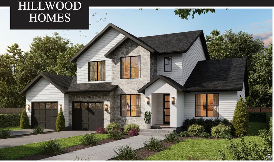 Browns Meadow at Eagle Mountain, built by Hillwood Homes, presents our Blossom plan, featuring primary on main living, double height great room, and spacious secondary bedrooms on a 1 acre lot. Luxurious included features include quartz countertops, stained cabinets, and 9' basement ceilings. Optional finished basement adds four additional bedrooms and two full bathrooms with the options to make it an ADU.  Browns Meadow features acre lots adjacent to prime hiking, biking, and off-roading access. Detached garages and shops available. Hillwood Homes offers fully customizable building on all plans. Upgrade credits and closing cost concessions available with preferred lender. Contact listing agent for details on customizations, credits, and availability. Images reflect previously built homes and may show upgrades, alternate plans, or unavailable features.