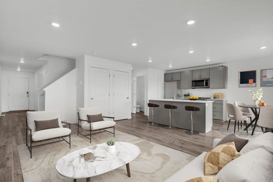 PRICED TO SELL!!! One of the most affordable townhomes in the area, this beautiful property offers the perfect blend of comfort, functionality, and stunning mountain views. The well-designed layout features a convenient 2-car garage, a private back patio perfect for relaxing or entertaining, and an unfinished basement with excellent potential to add additional living space and build equity over time. The primary bedroom overlooks a large open field behind the home, providing peaceful views and added privacy.  Located in a vibrant master-planned community, residents enjoy outstanding amenities including a pool, clubhouse, pickleball court, small dog park, walking pathways, and two parks. The community also features over 50 miles of jogging, cycling, and horse-riding trails, along with access to a large all-abilities regional park, mountain bike park, skate park, and an extensive ATV trail system spanning more than 85 miles.  This safe, growing city offers the perfect balance of outdoor recreation and a welcoming small-town feel, making it a wonderful place to call home.