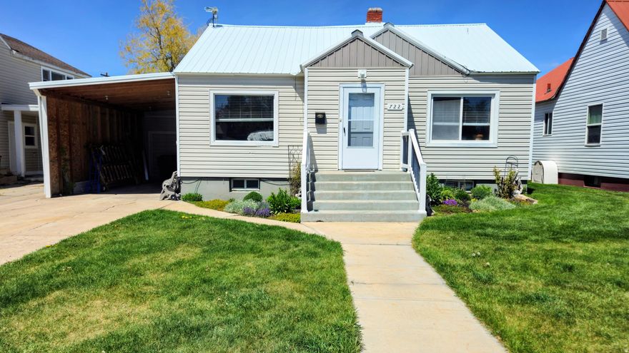 Immaculate 4 bed 3 bath home in the heart of Montpelier Idaho. Almost everything has been updated including the electrical and lath and plaster has all been removed and replaced with sheetrock. Upstairs is a master suite with attached bathroom. New flooring throughout the home. Updated siding, roof and windows.  2 large family rooms with a wood burning stove.  Huge covered patio with lots of space to entertain and enjoy the fenced in back yard. Lots of storage. Contact the listing agent for more info and to schedule your showings