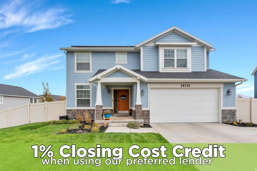 Experience an elevated lifestyle in this updated Herriman home perched on the Herriman benches! The expansive covered deck and private hot tub create a stunning  retreat, perfect for effortless entertaining or unwinding after a long day! Inside, the home features TWO FULL kitchens, each equipped with stainless steel appliances and rich cabinetry. The main floor Kitchen showcases striking quartz countertops, an expansive island, custom tile backsplash and abundant counter surface for preparing gourmet delights! The walkout basement is designed with ADA-friendly doors, wider hallways, and true single-level living. The extensive upstairs primary suite is a complete with a spacious walk-in closet and ensuite bathroom showcasing rich cabinetry, marble countertops, a soaking tub, and a separate Euro-glass shower. Three additional upstairs bedrooms can be used as a home-office, library, exercise room, storage rooms and more! Additionally, the yard is expansive with lush grass, a storage shed and walkout basement easily accessing the front yard. Recent updates include brand-new carpet in all bedrooms and living spaces, a new water heater, and solar panels, further enhancing the home's comfort and efficiency. Perfectly situated less than a mile from the elementary, junior high, and high school, this residence offers both convenience and serenity. With its blend of luxury, flexibility, and beautifully curated finishes, this Herriman home stands out as a rare opportunity to enjoy elevated living in one of the area's most desirable neighborhoods. Schedule your showing and come see this beautiful home today!