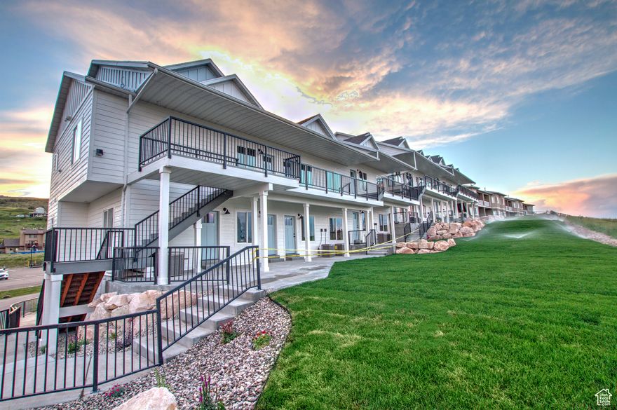 Newly Built Units with Spectacular Views of Bear Lake Marina! 3 Bedrooms / 2 Bathrooms, Full Kitchen and Laundry Area, 2-Car Garage with Additional Parking Space. Situated in the sought-after Harbor Village neighborhood, these units offer breathtaking views of Bear Lake that are guaranteed to remain unobstructed. Enjoy amenities such as a swimming pool, hot tub, and tennis courts. Short-term rental approval is in place, and the HOA takes care of the grounds and building exterior.