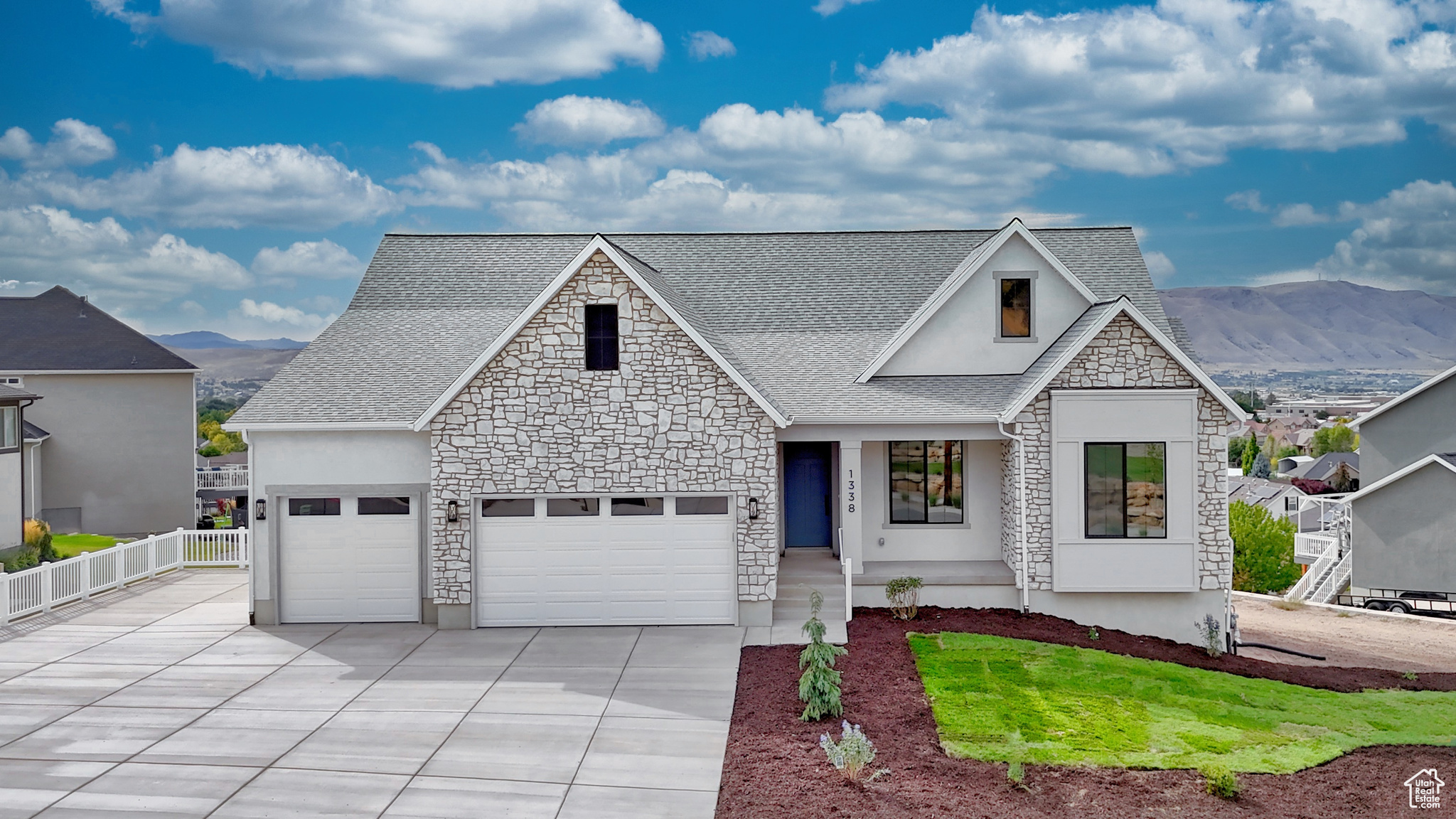 *** OPEN HOUSE SATURDAY 9-27-25 2PM-4PM*** $35,000 Preferred Lender Incentive! This home sits on a .40 acre lot at the mouth of Payson Canyon, which means you've got room for all the toys - RV, boat, trailer, or that side hustle food truck idea you keep threatening to start. The oversized 3-car garage? Big enough for your lifted truck and the mom-mobile, with Costco stash space left over. Inside, it's 5 bedrooms, 3.5 baths, and tall ceilings with massive windows so every angle comes with a million-dollar view. The primary suite is on the main level, so you can skip the stair workouts and head straight into your own private spa of a bathroom. It's oversized, luxurious, and comes with valley views that make bubble baths borderline spiritual experiences. Step out to the 231 sq ft deck for BBQs, sunsets, or pretending you "love the outdoors" without actually hiking. The partially finished walkout basement adds two more bedrooms, a full bath, and endless options: guest space, office, gym, or the future ADU you'll eventually brag about. Million-dollar views from every single window, space for everything you own, and a floorplan that keeps life simple - this one's got it all.