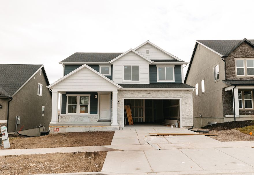 Come home to Ridgehorne at Mt. Saratoga-a master-planned community where comfort and convenience meet! Our open-concept single-family floorplans are designed to maximize space while still offering plenty of privacy. Surrounded by future parks, trails, and wide-open spaces, Ridgehorne is perfect for both relaxation and adventure. Enjoy amazing community amenities, including a clubhouse, pool, basketball court, bark park, playgrounds, and more. With Utah Lake, The Ranches Golf Club, local shopping, dining, and Pioneer Crossing all close by, you'll love the location just as much as the home. Reach out today to learn more or schedule your visit! (LAUREN LOT 613)