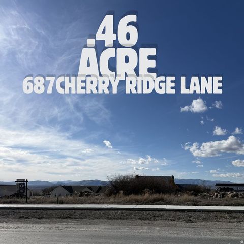 Vacant Land For Sale - 687 N Cherry Ridge Ln #44<br/> Cache County, Richmond, UT 84333