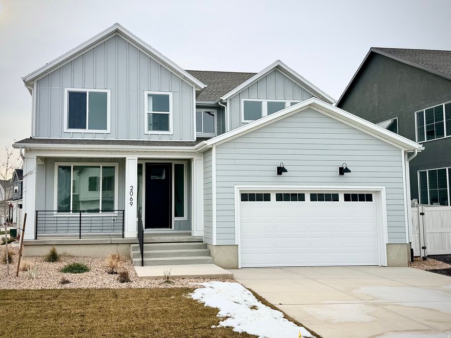 *QUICK MOVE IN* The Keystone is a stunning two-story home with over 3,500 sq. ft. of space, offering both grandeur and comfort. It features a study/office at the entrance, leading into an open-concept kitchen and living room with a wall of windows and a large patio. The main floor also includes a mudroom and spacious pantry. Upstairs, a loft separates the primary suite from the other two bedrooms. The primary suite serves as a peaceful retreat with a luxurious bathroom and walk-in closet, while the other bedrooms share a full bathroom. Natural light fills the home, creating a calm and refined atmosphere.   This home is located in Firefly, the master-planned community built specifically for kids to live life unplugged. Stop fighting over screen time and start reconnecting in an environment engineered to encourage play. Firefly isn't just a neighborhood, it's a 350+ acre network of parks, trails, and amenities designed to inspire adventure and activity. The day you move in, your kids will be enjoying the skate and wheels park, the bike pump track, the downhill mountain bike course, pickleball and basketball courts, neighborhood playgrounds, and miles of trails. Is your child shy? Firefly has the regions only full-time Activities Director curating weekly activities and events for all ages, encouraging families and neighbors to connect in nature. Located in Eagle Mountain, Firefly is an easy commute to the Silicon Slopes, with close proximity to shopping and entertainment. Just 40 miles south of Salt Lake City and 30 miles north of Provo, it's one of Utah County's fastest-growing cities. Book a tour of this beautiful Candlelight home, explore all the amenities, and see for yourself why Firefly is the best place in Utah to raise your kids.