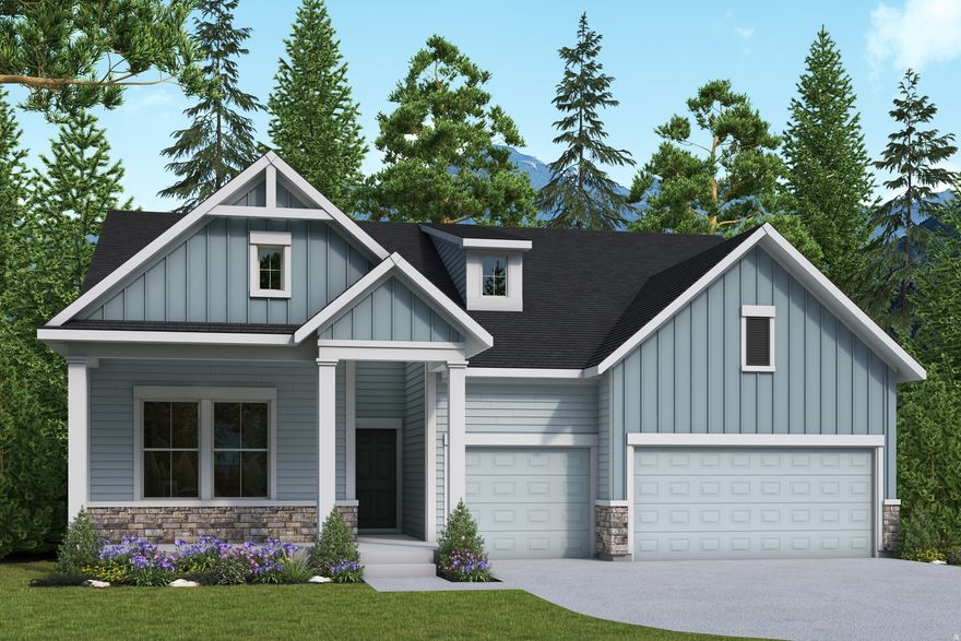 Final 8 homes available in Brixton Park! This is the Beringwood- rambler plan with a full finished basement.  This home features 10ft ceilings on the main floor, 9ft ceilings in the basement, double stack cabinets in the kitchen, an extended deck to enjoy the 45 ft deep backyard that will have no-backyard-neighbor!  The home backs to community green space that will be landscaped and maintained by the HOA.  It also includes a back fence for privacy and a front fence with a gate.  Home is estimated to be complete in September/October 2026. Ask agent about builder incentives available.