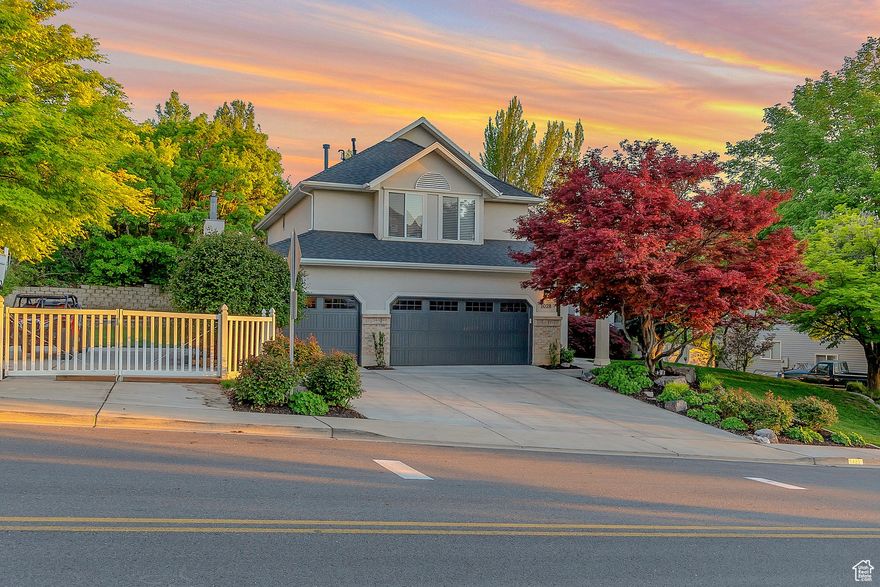 Spacious Lindon Retreat Near the New Temple with Stunning Views & Endless Amenities! Brand new AC unit! 2nd unit only about 5 years old. Discover this beautifully maintained 4,521 sq ft home in the heart of Lindon, Utah, offering breathtaking mountain and valley views and a thoughtfully designed layout. Nestled on 0.33 acres, this home is packed with upgrades and outdoor perks! Step inside to vaulted ceilings and an open-concept kitchen featuring granite countertops and ample storage. The newly installed roof, front door with smart lock, garage doors, and openers ensure peace of mind. The main-floor home office with built-in shelving provides the perfect workspace, while the fireplace/wood-burning stove creates a warm and inviting atmosphere. Upstairs, enjoy the convenience of a dedicated laundry space for easy access. Outside, adventure awaits! The terraced backyard is a dream, featuring pavers, garden boxes, landscape lights, a greenhouse, and even an in-ground trampoline. Relax under the pergola-covered deck or access the adjacent hiking and  horse trail for easy direct access to the mountain. A large RV pad with a built-in basketball hoop makes for fun and function. Need extra space? A private 1-bedroom, 1-bathroom basement apartment with a separate entrance is perfect for guests, rental income, or multi-generational living. The fully fenced yard ensures security and privacy.  Backup Generator hookup available if needed. Located near the new Lindon Utah Temple, this home offers unbeatable comfort, charm, and convenience-all in a prime Lindon location. Don't miss your chance to make it yours!
